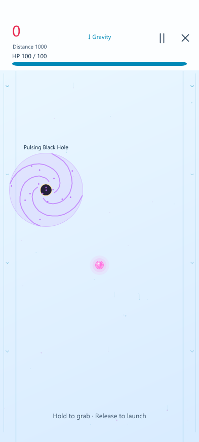 Illustration · Black-hole slingshots