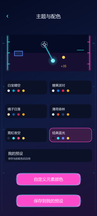 画面示意 · 经典蓝光